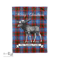 Tartan Blanket With Moose Clan Spalding Plaid Blanket Tartan Plaid Fleece Blanket, Christmas Blanket, tartan blanket, plaid blanket, red plaid blanket, buffalo plaid blanket, green plaid blanket, plaid fleece blanket, blue plaid blanket, red tartan blanket, tartan plaid blanket, black and white plaid blanket, christmas plaid blanket, orange plaid blanket, tartan plaid throw blanket, pink plaid blanket, brown plaid blanket, buffalo check blanket