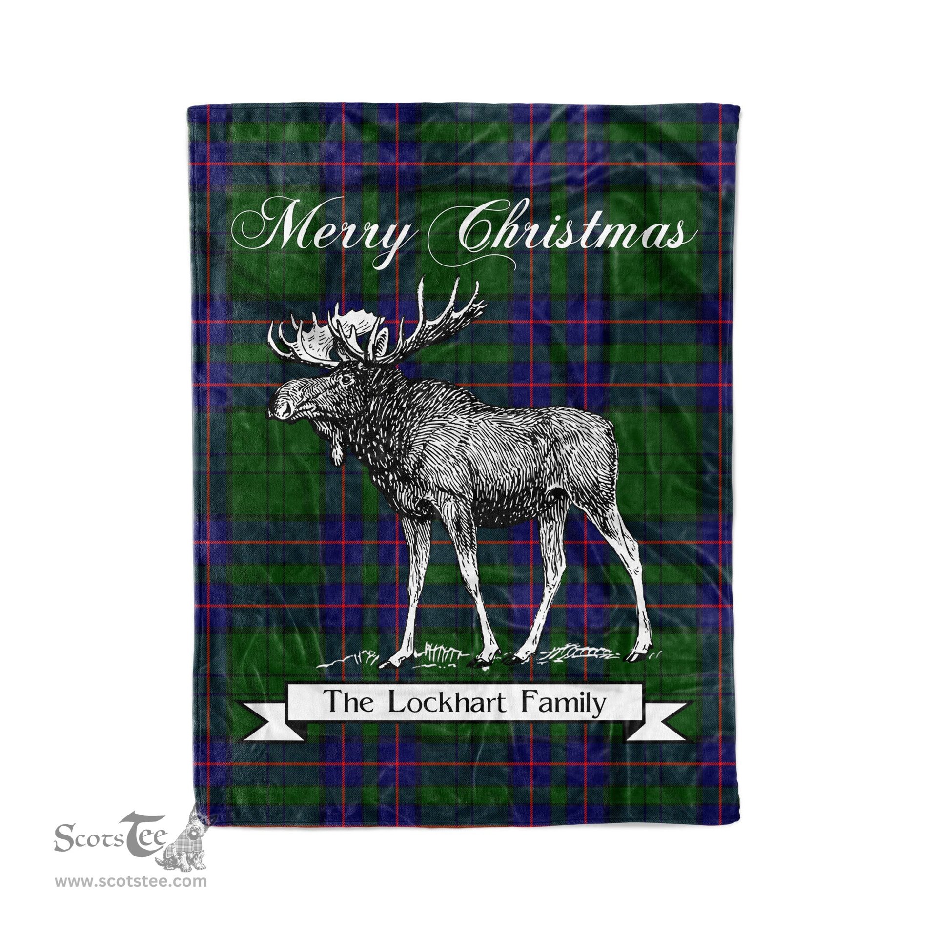 Tartan Blanket With Moose Clan Lockhart Modern Plaid Blanket Tartan Plaid Fleece Blanket, Christmas Blanket, tartan blanket, plaid blanket, red plaid blanket, buffalo plaid blanket, green plaid blanket, plaid fleece blanket, blue plaid blanket, red tartan blanket, tartan plaid blanket, black and white plaid blanket, christmas plaid blanket, orange plaid blanket, tartan plaid throw blanket, pink plaid blanket, brown plaid blanket, buffalo check blanket