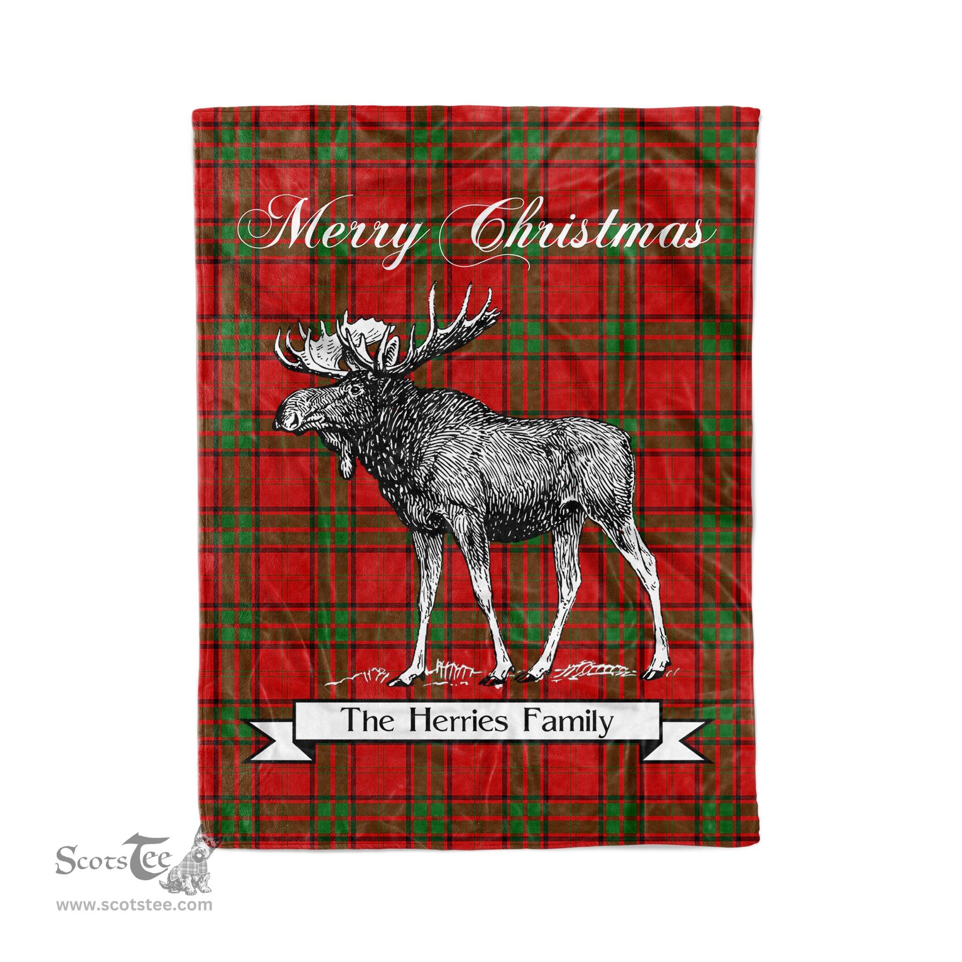 Tartan Blanket With Moose Clan Herries Plaid Blanket Tartan Plaid Fleece Blanket, Christmas Blanket, tartan blanket, plaid blanket, red plaid blanket, buffalo plaid blanket, green plaid blanket, plaid fleece blanket, blue plaid blanket, red tartan blanket, tartan plaid blanket, black and white plaid blanket, christmas plaid blanket, orange plaid blanket, tartan plaid throw blanket, pink plaid blanket, brown plaid blanket, buffalo check blanket