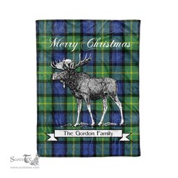 Tartan Blanket With Moose Clan Gordon Old Ancient Plaid Blanket Tartan Plaid Fleece Blanket, Christmas Blanket, tartan blanket, plaid blanket, red plaid blanket, buffalo plaid blanket, green plaid blanket, plaid fleece blanket, blue plaid blanket, red tartan blanket, tartan plaid blanket, black and white plaid blanket, christmas plaid blanket, orange plaid blanket, tartan plaid throw blanket, pink plaid blanket, brown plaid blanket, buffalo check blanket