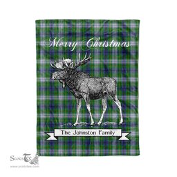 Tartan Blanket With Moose Clan Johnston Dress Plaid Blanket Tartan Plaid Fleece Blanket, Christmas Blanket, tartan blanket, plaid blanket, red plaid blanket, buffalo plaid blanket, green plaid blanket, plaid fleece blanket, blue plaid blanket, red tartan blanket, tartan plaid blanket, black and white plaid blanket, christmas plaid blanket, orange plaid blanket, tartan plaid throw blanket, pink plaid blanket, brown plaid blanket, buffalo check blanket
