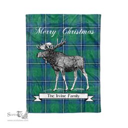 Tartan Blanket With Moose Clan Irvine Ancient Plaid Blanket Tartan Plaid Fleece Blanket, Christmas Blanket, tartan blanket, plaid blanket, red plaid blanket, buffalo plaid blanket, green plaid blanket, plaid fleece blanket, blue plaid blanket, red tartan blanket, tartan plaid blanket, black and white plaid blanket, christmas plaid blanket, orange plaid blanket, tartan plaid throw blanket, pink plaid blanket, brown plaid blanket, buffalo check blanket