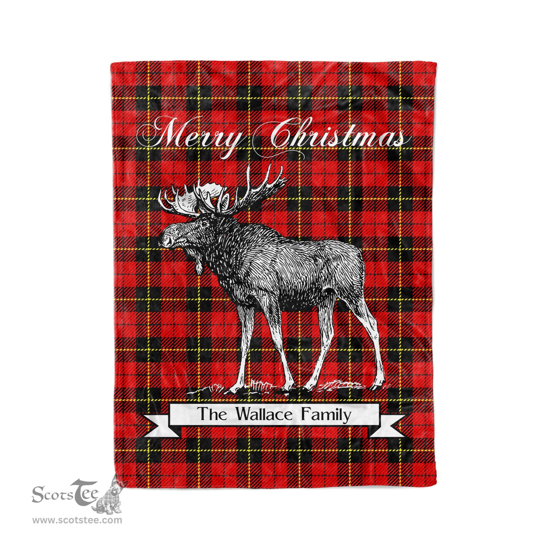 Tartan Blanket With Moose Clan Wallace Plaid Blanket Tartan Plaid Fleece Blanket, Christmas Blanket, tartan blanket, plaid blanket, red plaid blanket, buffalo plaid blanket, green plaid blanket, plaid fleece blanket, blue plaid blanket, red tartan blanket, tartan plaid blanket, black and white plaid blanket, christmas plaid blanket, orange plaid blanket, tartan plaid throw blanket, pink plaid blanket, brown plaid blanket, buffalo check blanket