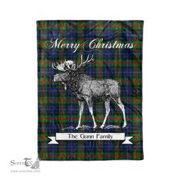 Tartan Blanket With Moose Clan Gunn Modern Plaid Blanket Tartan Plaid Fleece Blanket, Christmas Blanket, tartan blanket, plaid blanket, red plaid blanket, buffalo plaid blanket, green plaid blanket, plaid fleece blanket, blue plaid blanket, red tartan blanket, tartan plaid blanket, black and white plaid blanket, christmas plaid blanket, orange plaid blanket, tartan plaid throw blanket, pink plaid blanket, brown plaid blanket, buffalo check blanket