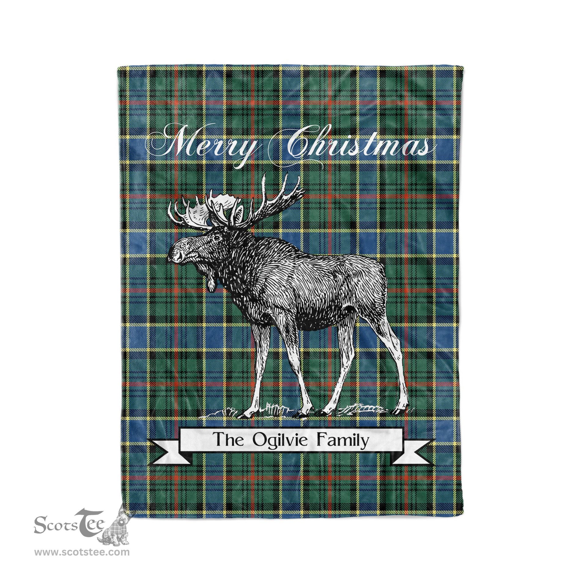 Tartan Blanket With Moose Clan Ogilvie Hunting Ancient Plaid Blanket Tartan Plaid Fleece Blanket, Christmas Blanket, tartan blanket, plaid blanket, red plaid blanket, buffalo plaid blanket, green plaid blanket, plaid fleece blanket, blue plaid blanket, red tartan blanket, tartan plaid blanket, black and white plaid blanket, christmas plaid blanket, orange plaid blanket, tartan plaid throw blanket, pink plaid blanket, brown plaid blanket, buffalo check blanket