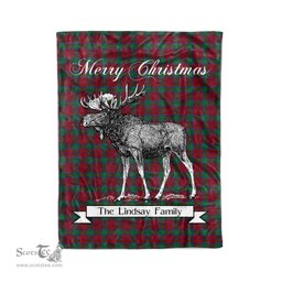 Tartan Blanket With Moose Clan Lindsay Modern Plaid Blanket Tartan Plaid Fleece Blanket, Christmas Blanket, tartan blanket, plaid blanket, red plaid blanket, buffalo plaid blanket, green plaid blanket, plaid fleece blanket, blue plaid blanket, red tartan blanket, tartan plaid blanket, black and white plaid blanket, christmas plaid blanket, orange plaid blanket, tartan plaid throw blanket, pink plaid blanket, brown plaid blanket, buffalo check blanket