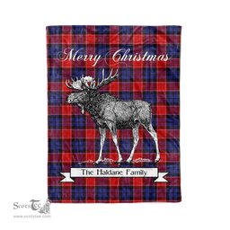 Tartan Blanket With Moose Clan Haldane Plaid Blanket Tartan Plaid Fleece Blanket, Christmas Blanket, tartan blanket, plaid blanket, red plaid blanket, buffalo plaid blanket, green plaid blanket, plaid fleece blanket, blue plaid blanket, red tartan blanket, tartan plaid blanket, black and white plaid blanket, christmas plaid blanket, orange plaid blanket, tartan plaid throw blanket, pink plaid blanket, brown plaid blanket, buffalo check blanket