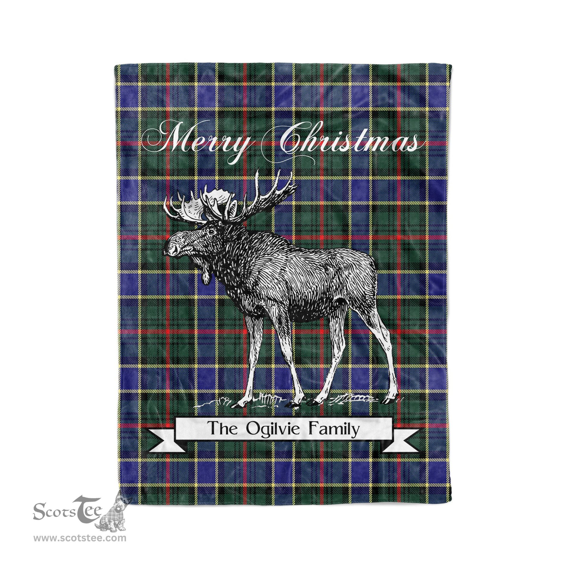 Tartan Blanket With Moose Clan Ogilvie Hunting Modern Plaid Blanket Tartan Plaid Fleece Blanket, Christmas Blanket, tartan blanket, plaid blanket, red plaid blanket, buffalo plaid blanket, green plaid blanket, plaid fleece blanket, blue plaid blanket, red tartan blanket, tartan plaid blanket, black and white plaid blanket, christmas plaid blanket, orange plaid blanket, tartan plaid throw blanket, pink plaid blanket, brown plaid blanket, buffalo check blanket