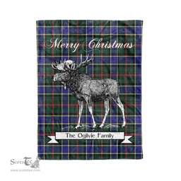 Tartan Blanket With Moose Clan Ogilvie Hunting Modern Plaid Blanket Tartan Plaid Fleece Blanket, Christmas Blanket, tartan blanket, plaid blanket, red plaid blanket, buffalo plaid blanket, green plaid blanket, plaid fleece blanket, blue plaid blanket, red tartan blanket, tartan plaid blanket, black and white plaid blanket, christmas plaid blanket, orange plaid blanket, tartan plaid throw blanket, pink plaid blanket, brown plaid blanket, buffalo check blanket