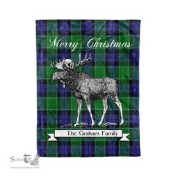 Tartan Blanket With Moose Clan Graham Of Menteith Modern Plaid Blanket Tartan Plaid Fleece Blanket, Christmas Blanket, tartan blanket, plaid blanket, red plaid blanket, buffalo plaid blanket, green plaid blanket, plaid fleece blanket, blue plaid blanket, red tartan blanket, tartan plaid blanket, black and white plaid blanket, christmas plaid blanket, orange plaid blanket, tartan plaid throw blanket, pink plaid blanket, brown plaid blanket, buffalo check blanket