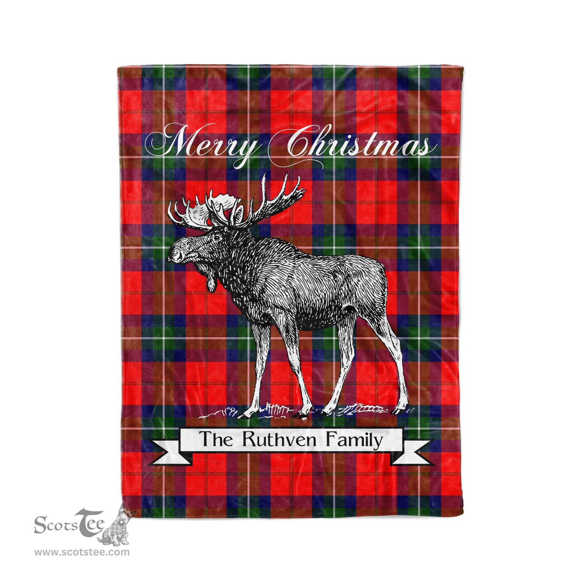 Tartan Blanket With Moose Clan Ruthven Plaid Blanket Tartan Plaid Fleece Blanket, Christmas Blanket, tartan blanket, plaid blanket, red plaid blanket, buffalo plaid blanket, green plaid blanket, plaid fleece blanket, blue plaid blanket, red tartan blanket, tartan plaid blanket, black and white plaid blanket, christmas plaid blanket, orange plaid blanket, tartan plaid throw blanket, pink plaid blanket, brown plaid blanket, buffalo check blanket
