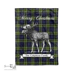 Tartan Blanket With Moose Clan Colquhoun Modern Plaid Blanket Tartan Plaid Fleece Blanket, Christmas Blanket, tartan blanket, plaid blanket, red plaid blanket, buffalo plaid blanket, green plaid blanket, plaid fleece blanket, blue plaid blanket, red tartan blanket, tartan plaid blanket, black and white plaid blanket, christmas plaid blanket, orange plaid blanket, tartan plaid throw blanket, pink plaid blanket, brown plaid blanket, buffalo check blanket