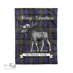 Tartan Blanket With Moose Clan Fletcher Of Dunans Plaid Blanket Tartan Plaid Fleece Blanket, Christmas Blanket, tartan blanket, plaid blanket, red plaid blanket, buffalo plaid blanket, green plaid blanket, plaid fleece blanket, blue plaid blanket, red tartan blanket, tartan plaid blanket, black and white plaid blanket, christmas plaid blanket, orange plaid blanket, tartan plaid throw blanket, pink plaid blanket, brown plaid blanket, buffalo check blanket