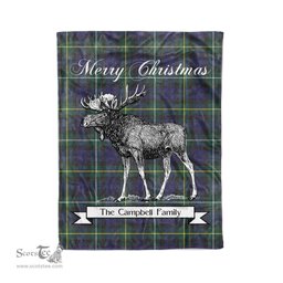 Tartan Blanket With Moose Clan Campbell Argyll Modern Plaid Blanket Tartan Plaid Fleece Blanket, Christmas Blanket, tartan blanket, plaid blanket, red plaid blanket, buffalo plaid blanket, green plaid blanket, plaid fleece blanket, blue plaid blanket, red tartan blanket, tartan plaid blanket, black and white plaid blanket, christmas plaid blanket, orange plaid blanket, tartan plaid throw blanket, pink plaid blanket, brown plaid blanket, buffalo check blanket