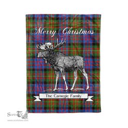 Tartan Blanket With Moose Clan Carnegie Ancient Plaid Blanket Tartan Plaid Fleece Blanket, Christmas Blanket, tartan blanket, plaid blanket, red plaid blanket, buffalo plaid blanket, green plaid blanket, plaid fleece blanket, blue plaid blanket, red tartan blanket, tartan plaid blanket, black and white plaid blanket, christmas plaid blanket, orange plaid blanket, tartan plaid throw blanket, pink plaid blanket, brown plaid blanket, buffalo check blanket