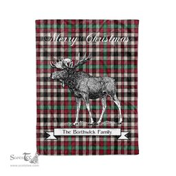 Tartan Blanket With Moose Clan Borthwick Ancient Plaid Blanket Tartan Plaid Fleece Blanket, Christmas Blanket, tartan blanket, plaid blanket, red plaid blanket, buffalo plaid blanket, green plaid blanket, plaid fleece blanket, blue plaid blanket, red tartan blanket, tartan plaid blanket, black and white plaid blanket, christmas plaid blanket, orange plaid blanket, tartan plaid throw blanket, pink plaid blanket, brown plaid blanket, buffalo check blanket