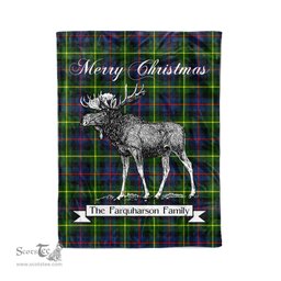 Tartan Blanket With Moose Clan Farquharson Modern Plaid Blanket Tartan Plaid Fleece Blanket, Christmas Blanket, tartan blanket, plaid blanket, red plaid blanket, buffalo plaid blanket, green plaid blanket, plaid fleece blanket, blue plaid blanket, red tartan blanket, tartan plaid blanket, black and white plaid blanket, christmas plaid blanket, orange plaid blanket, tartan plaid throw blanket, pink plaid blanket, brown plaid blanket, buffalo check blanket