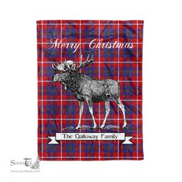 Tartan Blanket With Moose Clan Galloway Red Plaid Blanket Tartan Plaid Fleece Blanket, Christmas Blanket, tartan blanket, plaid blanket, red plaid blanket, buffalo plaid blanket, green plaid blanket, plaid fleece blanket, blue plaid blanket, red tartan blanket, tartan plaid blanket, black and white plaid blanket, christmas plaid blanket, orange plaid blanket, tartan plaid throw blanket, pink plaid blanket, brown plaid blanket, buffalo check blanket