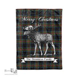 Tartan Blanket With Moose Clan Denniston Plaid Blanket Tartan Plaid Fleece Blanket, Christmas Blanket, tartan blanket, plaid blanket, red plaid blanket, buffalo plaid blanket, green plaid blanket, plaid fleece blanket, blue plaid blanket, red tartan blanket, tartan plaid blanket, black and white plaid blanket, christmas plaid blanket, orange plaid blanket, tartan plaid throw blanket, pink plaid blanket, brown plaid blanket, buffalo check blanket