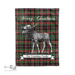 Tartan Blanket With Moose Clan Cumming Hunting Ancient Plaid Blanket Tartan Plaid Fleece Blanket, Christmas Blanket, tartan blanket, plaid blanket, red plaid blanket, buffalo plaid blanket, green plaid blanket, plaid fleece blanket, blue plaid blanket, red tartan blanket, tartan plaid blanket, black and white plaid blanket, christmas plaid blanket, orange plaid blanket, tartan plaid throw blanket, pink plaid blanket, brown plaid blanket, buffalo check blanket