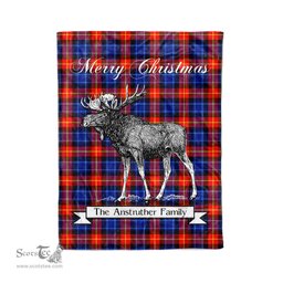 Tartan Blanket With Moose Clan Anstruther Plaid Blanket Tartan Plaid Fleece Blanket, Christmas Blanket, tartan blanket, plaid blanket, red plaid blanket, buffalo plaid blanket, green plaid blanket, plaid fleece blanket, blue plaid blanket, red tartan blanket, tartan plaid blanket, black and white plaid blanket, christmas plaid blanket, orange plaid blanket, tartan plaid throw blanket, pink plaid blanket, brown plaid blanket, buffalo check blanket