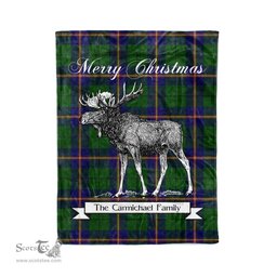 Tartan Blanket With Moose Clan Carmichael Modern Plaid Blanket Tartan Plaid Fleece Blanket, Christmas Blanket, tartan blanket, plaid blanket, red plaid blanket, buffalo plaid blanket, green plaid blanket, plaid fleece blanket, blue plaid blanket, red tartan blanket, tartan plaid blanket, black and white plaid blanket, christmas plaid blanket, orange plaid blanket, tartan plaid throw blanket, pink plaid blanket, brown plaid blanket, buffalo check blanket