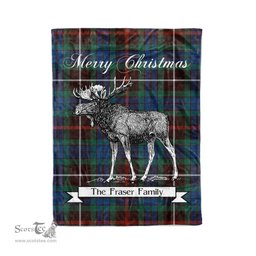 Tartan Blanket With Moose Clan Fraser Hunting Ancient Plaid Blanket Tartan Plaid Fleece Blanket, Christmas Blanket, tartan blanket, plaid blanket, red plaid blanket, buffalo plaid blanket, green plaid blanket, plaid fleece blanket, blue plaid blanket, red tartan blanket, tartan plaid blanket, black and white plaid blanket, christmas plaid blanket, orange plaid blanket, tartan plaid throw blanket, pink plaid blanket, brown plaid blanket, buffalo check blanket