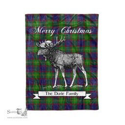 Tartan Blanket With Moose Clan Durie Plaid Blanket Tartan Plaid Fleece Blanket, Christmas Blanket, tartan blanket, plaid blanket, red plaid blanket, buffalo plaid blanket, green plaid blanket, plaid fleece blanket, blue plaid blanket, red tartan blanket, tartan plaid blanket, black and white plaid blanket, christmas plaid blanket, orange plaid blanket, tartan plaid throw blanket, pink plaid blanket, brown plaid blanket, buffalo check blanket