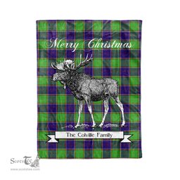 Tartan Blanket With Moose Clan Colville Plaid Blanket Tartan Plaid Fleece Blanket, Christmas Blanket, tartan blanket, plaid blanket, red plaid blanket, buffalo plaid blanket, green plaid blanket, plaid fleece blanket, blue plaid blanket, red tartan blanket, tartan plaid blanket, black and white plaid blanket, christmas plaid blanket, orange plaid blanket, tartan plaid throw blanket, pink plaid blanket, brown plaid blanket, buffalo check blanket