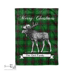 Tartan Blanket With Moose Clan Ged Plaid Blanket Tartan Plaid Fleece Blanket, Christmas Blanket, tartan blanket, plaid blanket, red plaid blanket, buffalo plaid blanket, green plaid blanket, plaid fleece blanket, blue plaid blanket, red tartan blanket, tartan plaid blanket, black and white plaid blanket, christmas plaid blanket, orange plaid blanket, tartan plaid throw blanket, pink plaid blanket, brown plaid blanket, buffalo check blanket