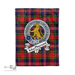 Macpherson Tartan Blanket Plaid Blanket MacPherson Modern Clan Badge Tartan Blanket Scottish Plaid Throw Blanket Tartan Plaid Fleece Blanket - Scotstee Shop