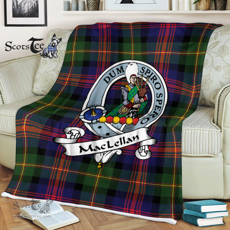 Scotstee Shop - Scotstee Shop Tartan Plaid Fleece Blankets MacLennan Clan Badge Tartan Fleece Blanket Scottish