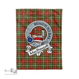 Macdougall Tartan Blanket Plaid Blanket MacDougall of Lochcarron Clan Badge Tartan Blanket Scottish Plaid Throw Blanket Tartan Plaid Fleece Blanket - Scotstee Shop