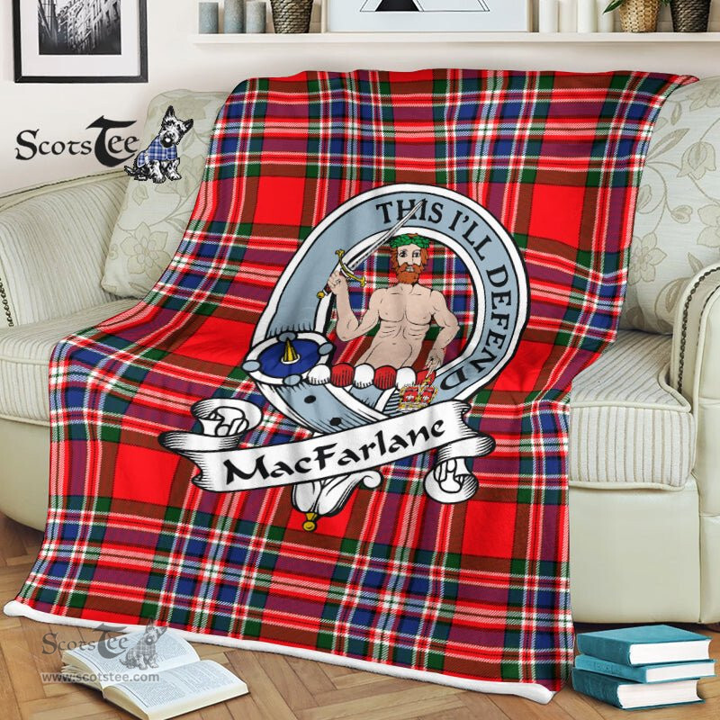 Plaid Blanket MacFarlane Modern Clan Badge Tartan Blanket Scottish Plaid Throw Blanket Tartan Plaid Fleece Blanket, tartan blanket, plaid blanket, red plaid blanket, buffalo plaid blanket, green plaid blanket, plaid fleece blanket, blue plaid blanket, red tartan blanket, tartan plaid blanket, black and white plaid blanket, , christmas plaid blanket, orange plaid blanket, tartan plaid throw blanket, pink plaid blanket, brown plaid blanket, buffalo check blanket