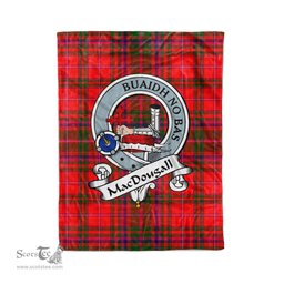 Macdougall Tartan Blanket Plaid Blanket MacDougall Modern Clan Badge Tartan Blanket Scottish Plaid Throw Blanket Tartan Plaid Fleece Blanket - Scotstee Shop