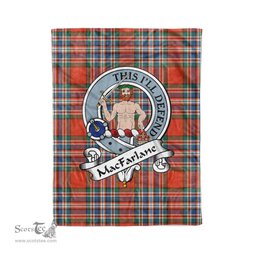 Plaid Blanket MacFarlane Ancient Clan Badge Tartan Blanket Scottish Plaid Throw Blanket Tartan Plaid Fleece Blanket, tartan blanket, plaid blanket, red plaid blanket, buffalo plaid blanket, green plaid blanket, plaid fleece blanket, blue plaid blanket, red tartan blanket, tartan plaid blanket, black and white plaid blanket, , christmas plaid blanket, orange plaid blanket, tartan plaid throw blanket, pink plaid blanket, brown plaid blanket, buffalo check blanket