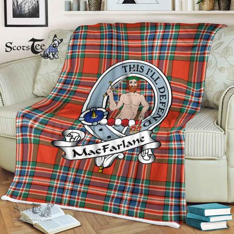 Plaid Blanket MacFarlane Ancient Clan Badge Tartan Blanket Scottish Plaid Throw Blanket Tartan Plaid Fleece Blanket, tartan blanket, plaid blanket, red plaid blanket, buffalo plaid blanket, green plaid blanket, plaid fleece blanket, blue plaid blanket, red tartan blanket, tartan plaid blanket, black and white plaid blanket, , christmas plaid blanket, orange plaid blanket, tartan plaid throw blanket, pink plaid blanket, brown plaid blanket, buffalo check blanket