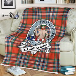 Plaid Blanket MacFarlane Ancient Clan Badge Tartan Blanket Scottish Plaid Throw Blanket Tartan Plaid Fleece Blanket, tartan blanket, plaid blanket, red plaid blanket, buffalo plaid blanket, green plaid blanket, plaid fleece blanket, blue plaid blanket, red tartan blanket, tartan plaid blanket, black and white plaid blanket, , christmas plaid blanket, orange plaid blanket, tartan plaid throw blanket, pink plaid blanket, brown plaid blanket, buffalo check blanket