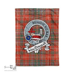 Macdougall Tartan Blanket Plaid Blanket MacDougall Ancient Clan Badge Tartan Blanket Scottish Plaid Throw Blanket Tartan Plaid Fleece Blanket - Scotstee Shop