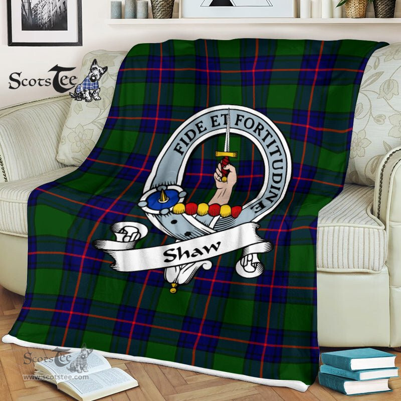 Plaid Blanket Shaw Of Tordarroch Shaw Modern Clan Badge Tartan Blanket Scottish Plaid Throw Blanket - Scotstee Shop