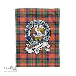 Plaid Blanket Stewart High Stewards Royal Ancient Clan Badge Tartan Blanket Scottish Plaid Throw Blanket - Scotstee Shop