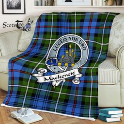 Scotstee Shop - Scotstee Shop Tartan Plaid Fleece Blankets MacKenzie Clan Badge Tartan Fleece Blanket Scottish