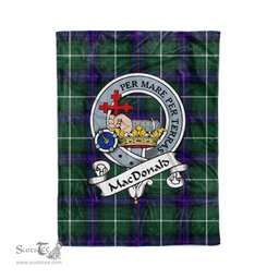 Plaid Blanket Macdonalds Of Donald The Isles Hunting Modern Clan Badge Tartan Blanket Scottish Plaid Throw Blanket - Scotstee Shop