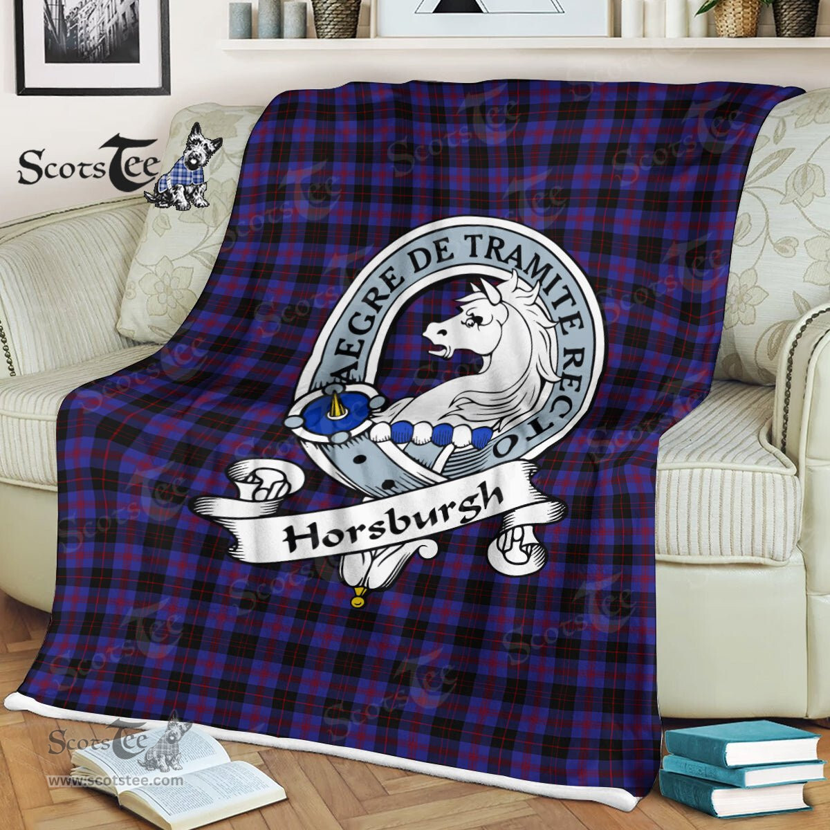 Plaid Blanket Horsburgh Clan Badge Tartan Blanket Scottish Blue Plaid Throw Blanket Tartan Plaid Fleece Blanket, tartan blanket, plaid blanket, red plaid blanket, buffalo plaid blanket, green plaid blanket, plaid fleece blanket, blue plaid blanket, red tartan blanket, tartan plaid blanket, black and white plaid blanket, , christmas plaid blanket, orange plaid blanket, tartan plaid throw blanket, pink plaid blanket, brown plaid blanket, buffalo check blanket
