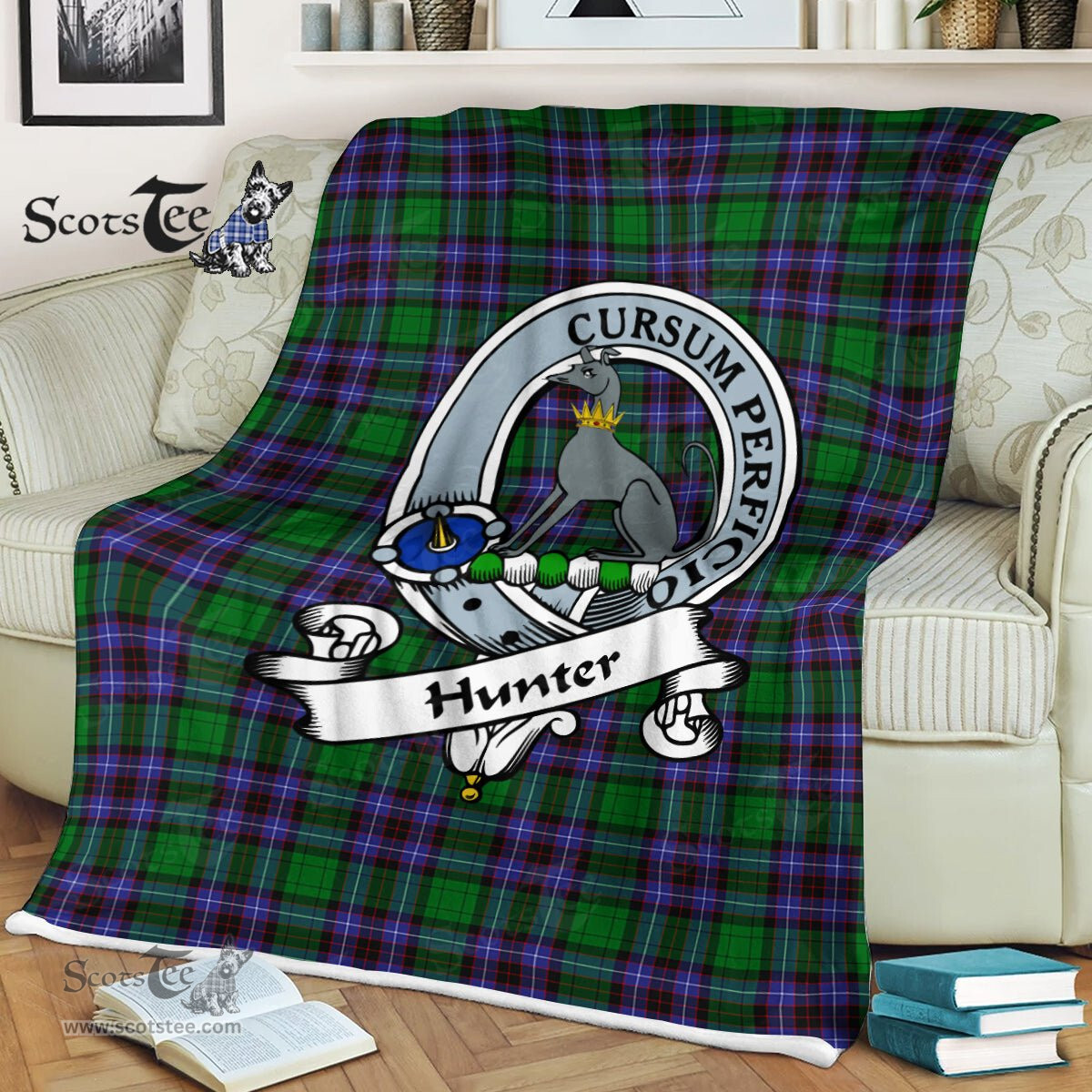 Plaid Blanket Hunter Of Peeblesshire Clan Badge Tartan Blanket Scottish Blue Plaid Throw Blanket Tartan Plaid Fleece Blanket, tartan blanket, plaid blanket, red plaid blanket, buffalo plaid blanket, green plaid blanket, plaid fleece blanket, blue plaid blanket, red tartan blanket, tartan plaid blanket, black and white plaid blanket, , christmas plaid blanket, orange plaid blanket, tartan plaid throw blanket, pink plaid blanket, brown plaid blanket, buffalo check blanket