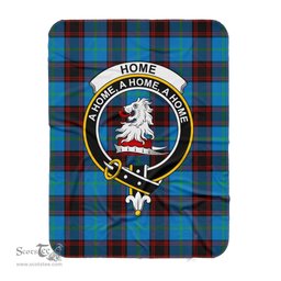 Plaid Blanket Home Ancient Clan Crest Badge Tartan Blanket Scottish Green Plaid Throw Blanket Tartan Plaid Sherpa Blanket - Scotstee Shop