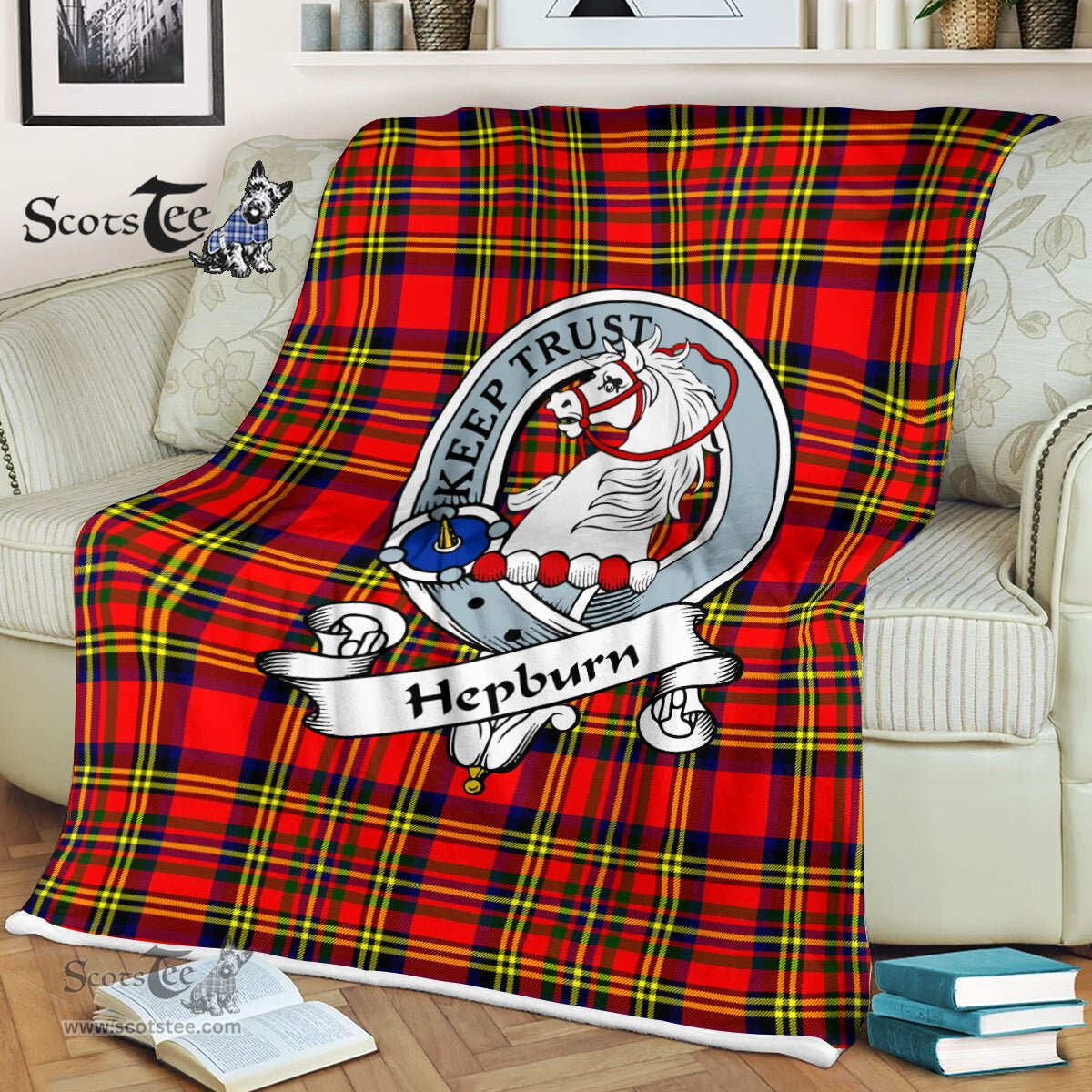 Plaid Blanket Hepburn Clan Badge Tartan Blanket Scottish Blue Plaid Throw Blanket Tartan Plaid Fleece Blanket, tartan blanket, plaid blanket, red plaid blanket, buffalo plaid blanket, green plaid blanket, plaid fleece blanket, blue plaid blanket, red tartan blanket, tartan plaid blanket, black and white plaid blanket, , christmas plaid blanket, orange plaid blanket, tartan plaid throw blanket, pink plaid blanket, brown plaid blanket, buffalo check blanket