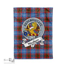 Plaid Blanket Nicolson Clan Badge Tartan Blanket Scottish Blue Plaid Throw Blanket Tartan Plaid Fleece Blanket, tartan blanket, plaid blanket, red plaid blanket, buffalo plaid blanket, green plaid blanket, plaid fleece blanket, blue plaid blanket, red tartan blanket, tartan plaid blanket, black and white plaid blanket, , christmas plaid blanket, orange plaid blanket, tartan plaid throw blanket, pink plaid blanket, brown plaid blanket, buffalo check blanket