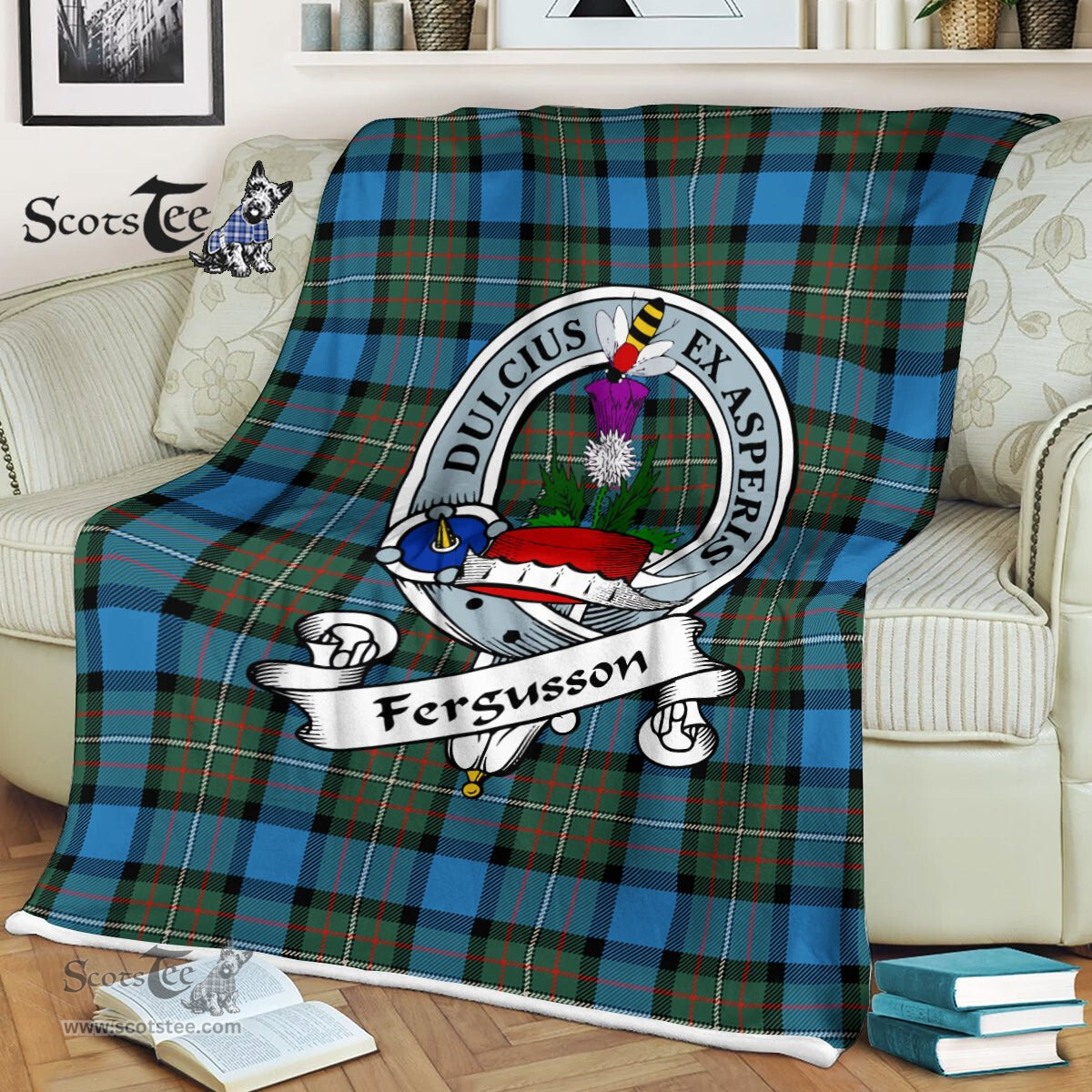 Clan Ferguson Blanket Plaid Blanket Ferguson Ancient Clan Badge Tartan Blanket Scottish Blue Plaid Throw Blanket Tartan Plaid Fleece Blanket, tartan blanket, plaid blanket, red plaid blanket, buffalo plaid blanket, green plaid blanket, plaid fleece blanket, blue plaid blanket, red tartan blanket, tartan plaid blanket, black and white plaid blanket, , christmas plaid blanket, orange plaid blanket, tartan plaid throw blanket, pink plaid blanket, brown plaid blanket, buffalo check blanket