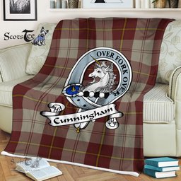 Burgundy Blanket Burgundy Tartan Throw Plaid Blanket Cunningham Burgundy Dancers Clan Badge Tartan Blanket Scottish Blue Plaid Throw Blanket - Scotstee Shop